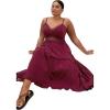 image:imageCity Chic Plus Size Dress  Ayla Crochet Tier MaxiPomegranate