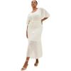 image:imageCity Chic Plus Size Dress  Cassie Crochet KnitCreme