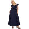 image:imageCity Chic Plus Size Dress  Fee Frill MaxiNavy