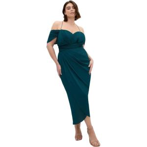 City Chic Plus Size Dress – Entwine Maxi(Emerald)