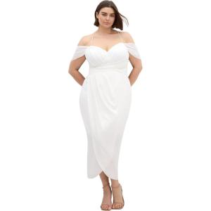 City Chic Plus Size Dress – Entwine Maxi(Ivory)