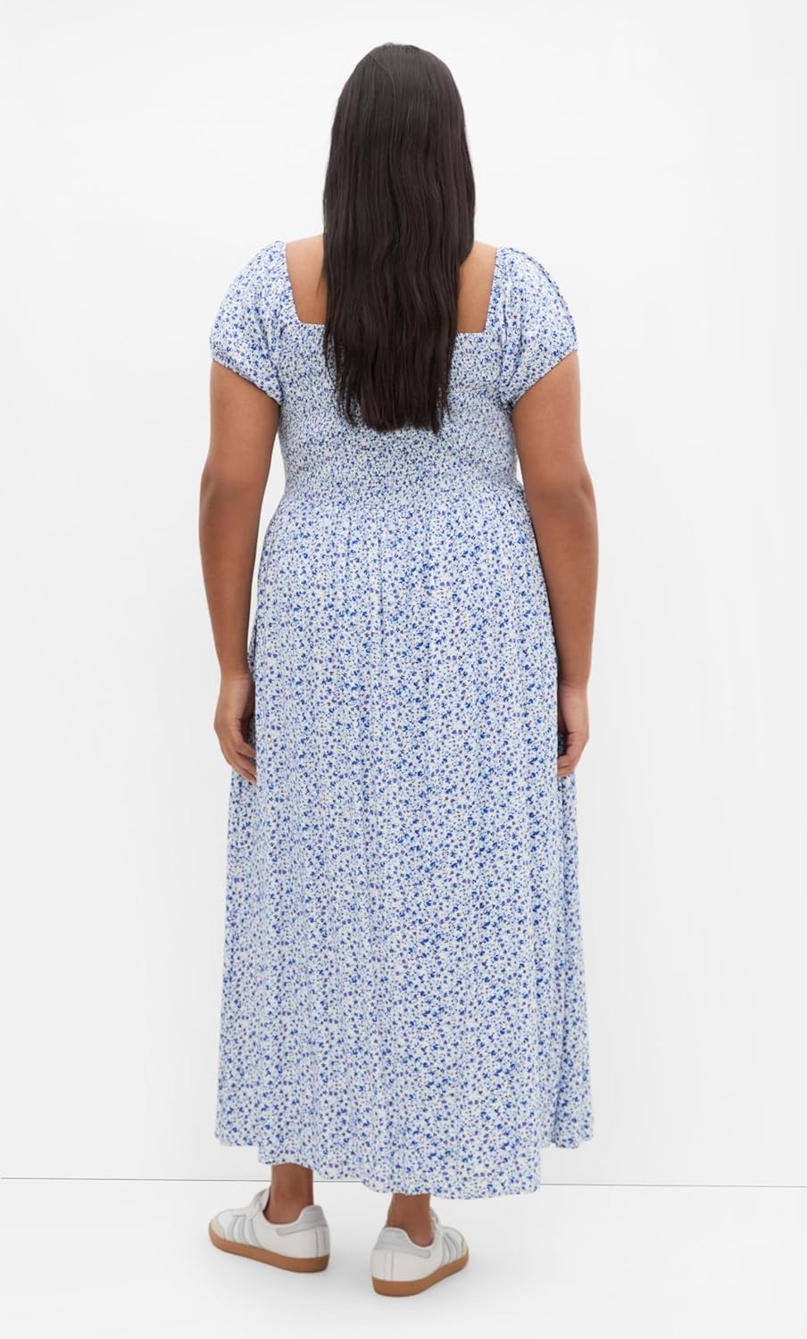 image:imageCity Chic Plus Size Dress Abbie Short Sleeve Floral Print MaxiBlue