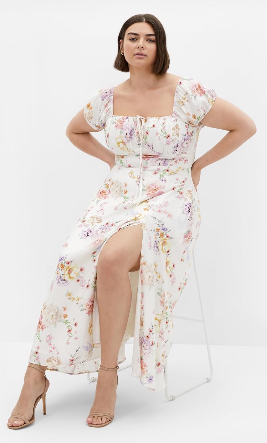 image:imageCity Chic Plus Size Dress Abbigail Floral Print MaxiFlirty Floral