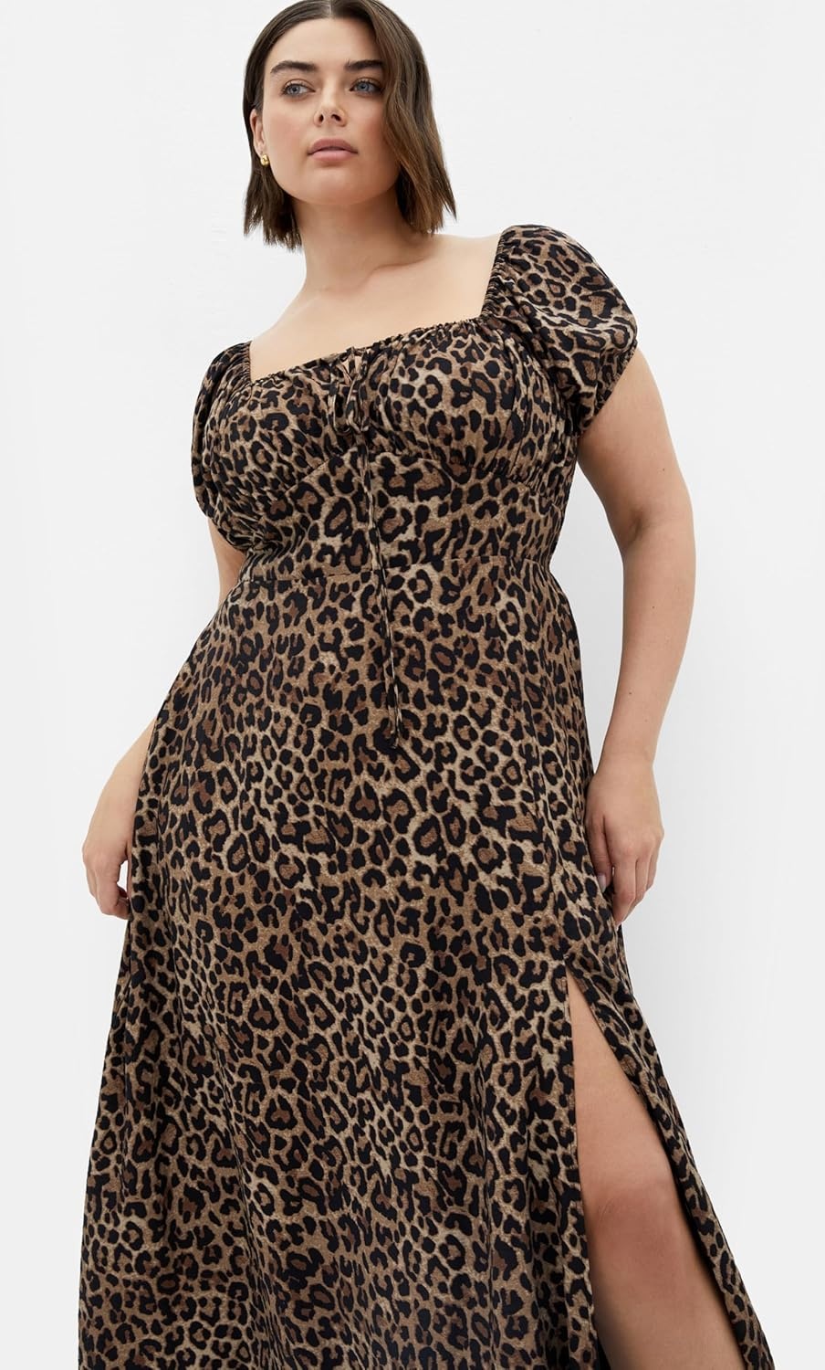 image:imageCity Chic Plus Size Dress Abbigail Floral Print MaxiLeopard