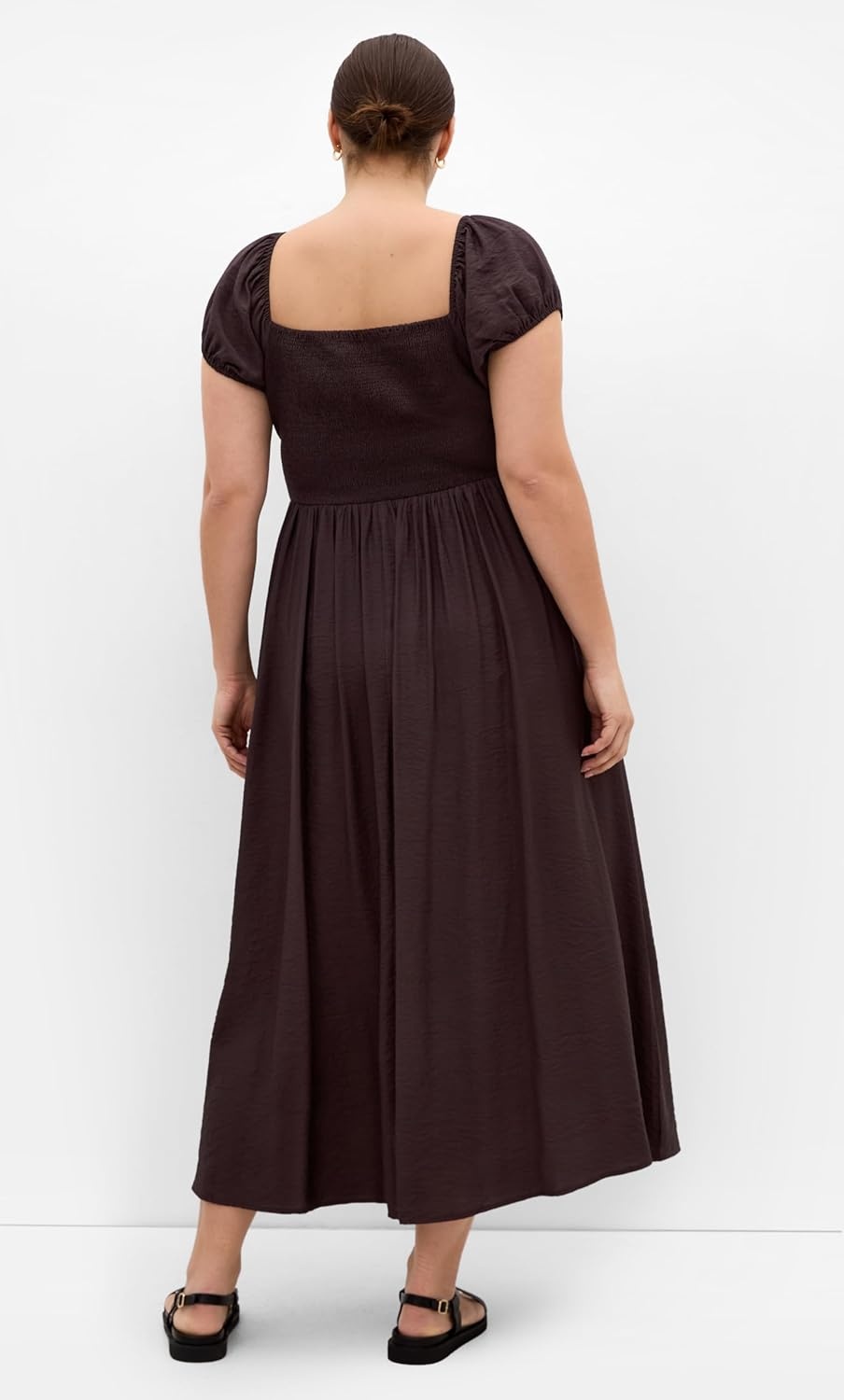 image:imageCity Chic Plus Size Dress Abbigail Split MaxiChocolate