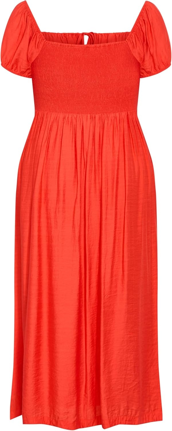 image:imageCity Chic Plus Size Dress Abbigail Split MaxiWatermelon