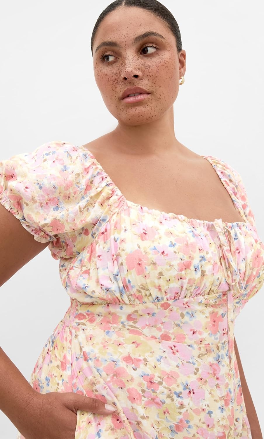 image:imageCity Chic Plus Size Dress Amalie Print MaxiVintage Ditsy