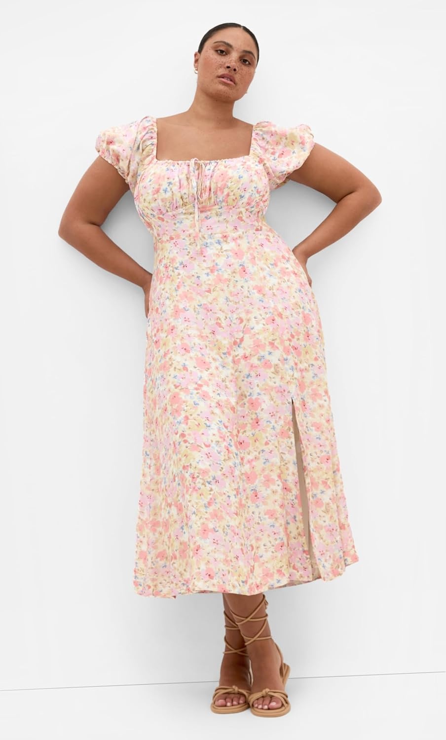image:imageCity Chic Plus Size Dress Amalie Print MaxiVintage Ditsy