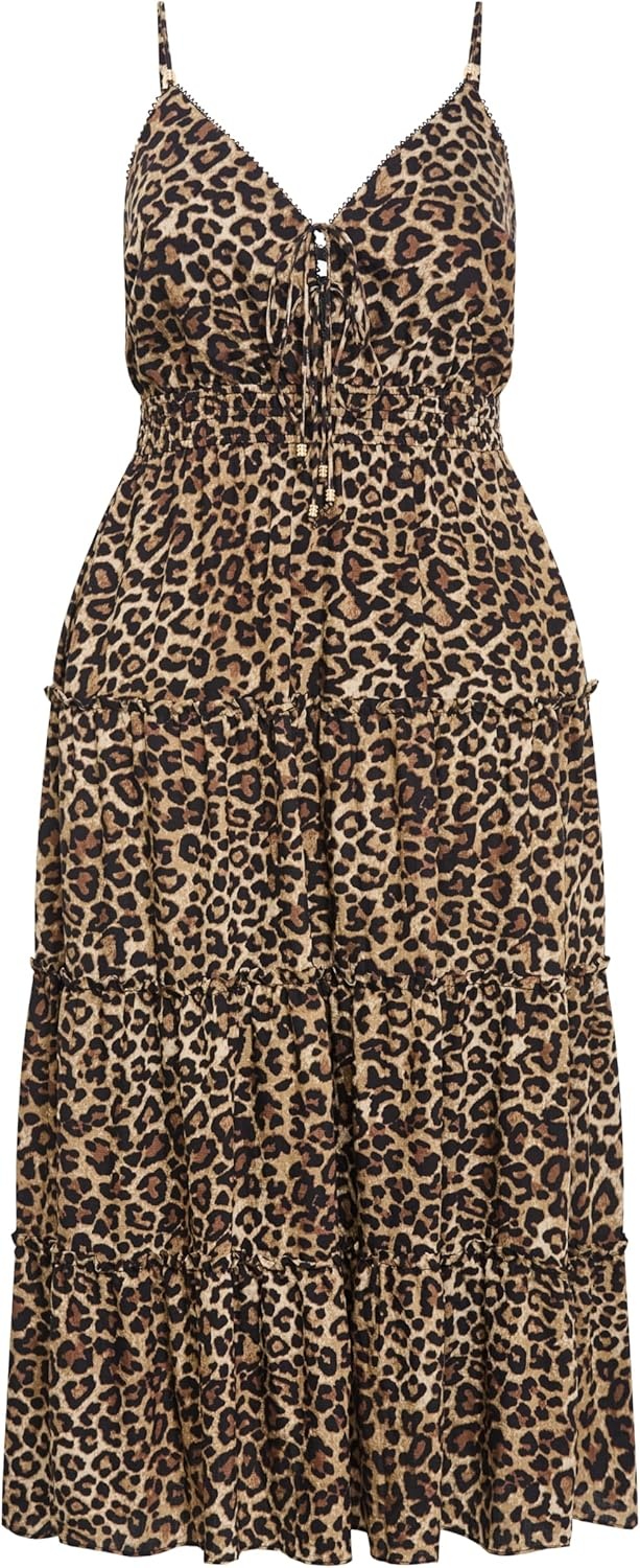 image:imageCity Chic Plus Size Dress Amaya Leopard Print MaxiLeopard