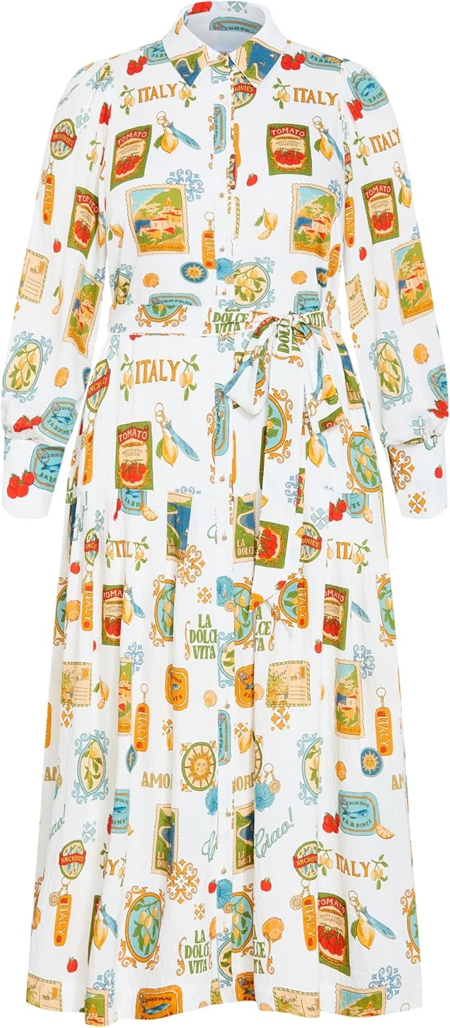 image:imageCity Chic Plus Size Dress Amore Print MaxiCreme La D