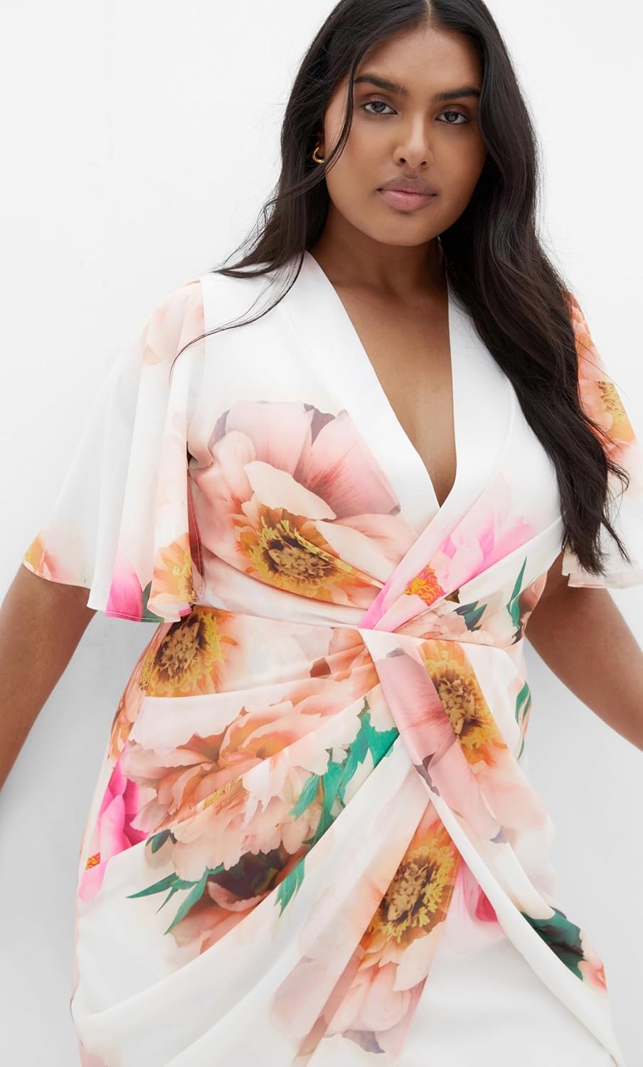 image:imageCity Chic Plus Size Dress Braelynn Garden Print MaxiGarden Party