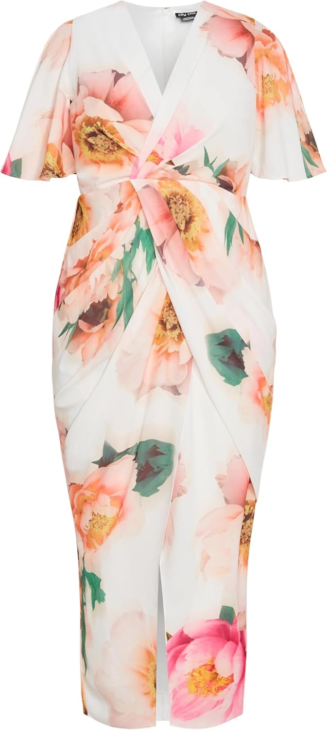 image:imageCity Chic Plus Size Dress Braelynn Garden Print MaxiGarden Party