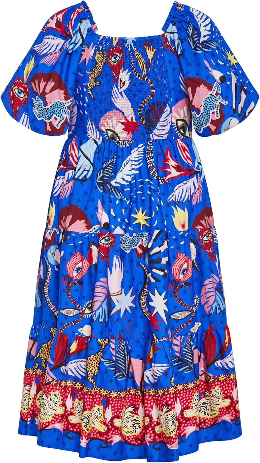 image:imageCity Chic Plus Size Dress Capria Calista Print MidiCalista