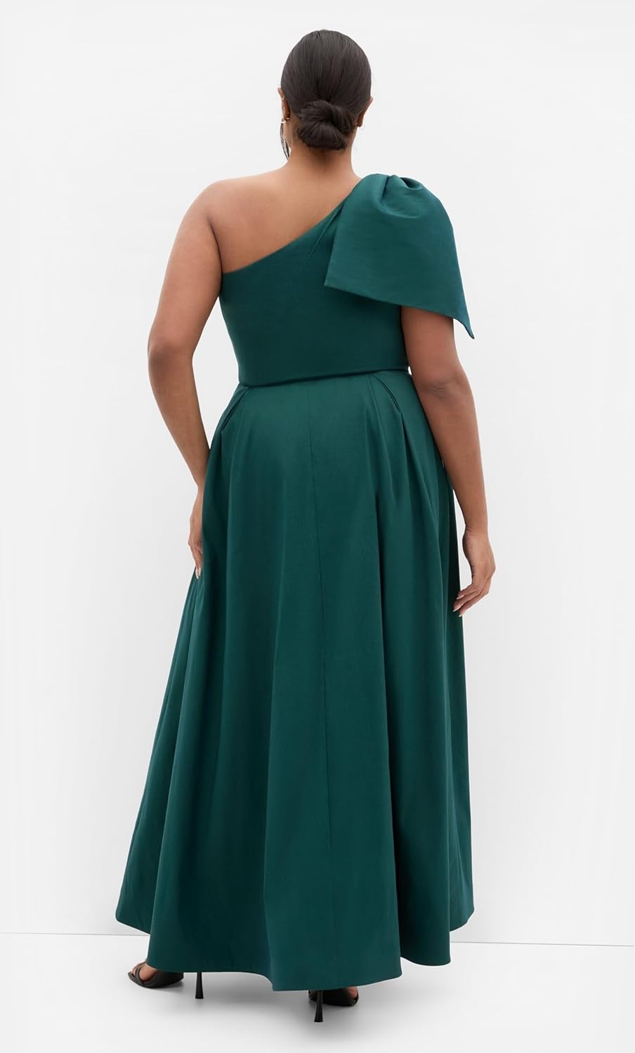 image:imageCity Chic Plus Size Dress Captivate One Shoulder MaxiDeep Teal
