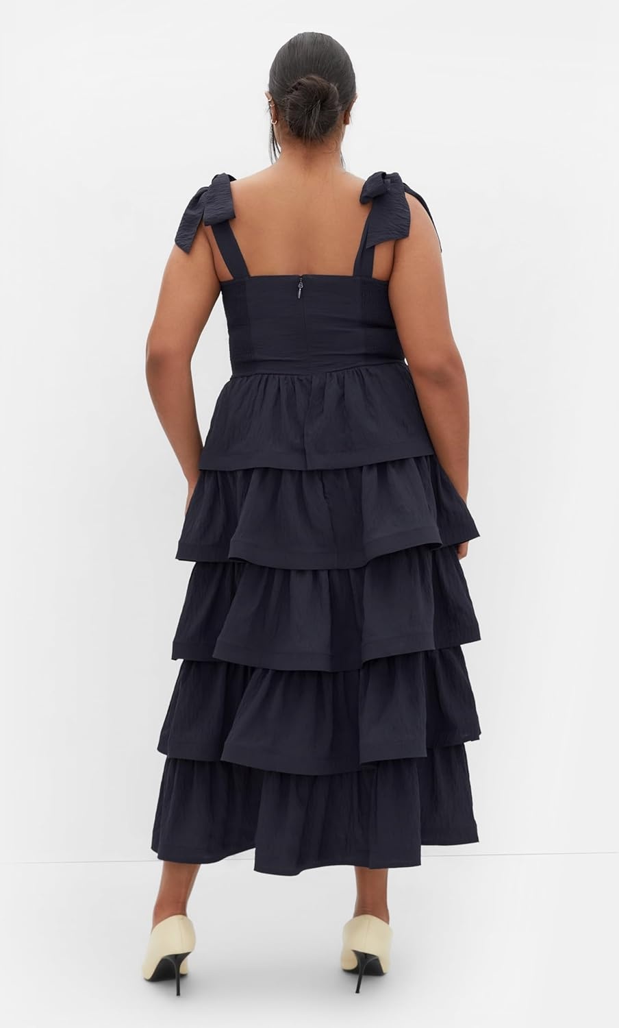image:imageCity Chic Plus Size Dress Elina Tier MaxiNavy