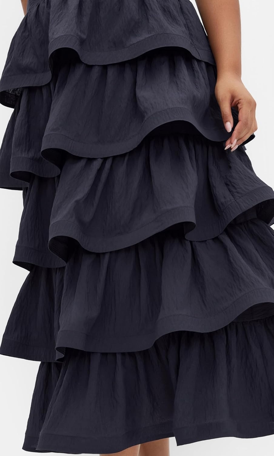 image:imageCity Chic Plus Size Dress Elina Tier MaxiNavy