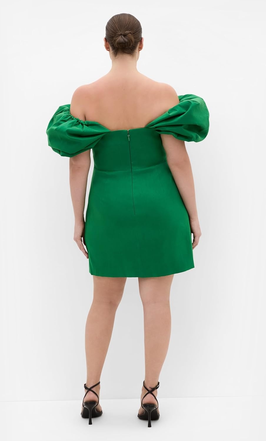 image:imageCity Chic Plus Size Dress Elyse Off Shoulder MiniKelly Gree