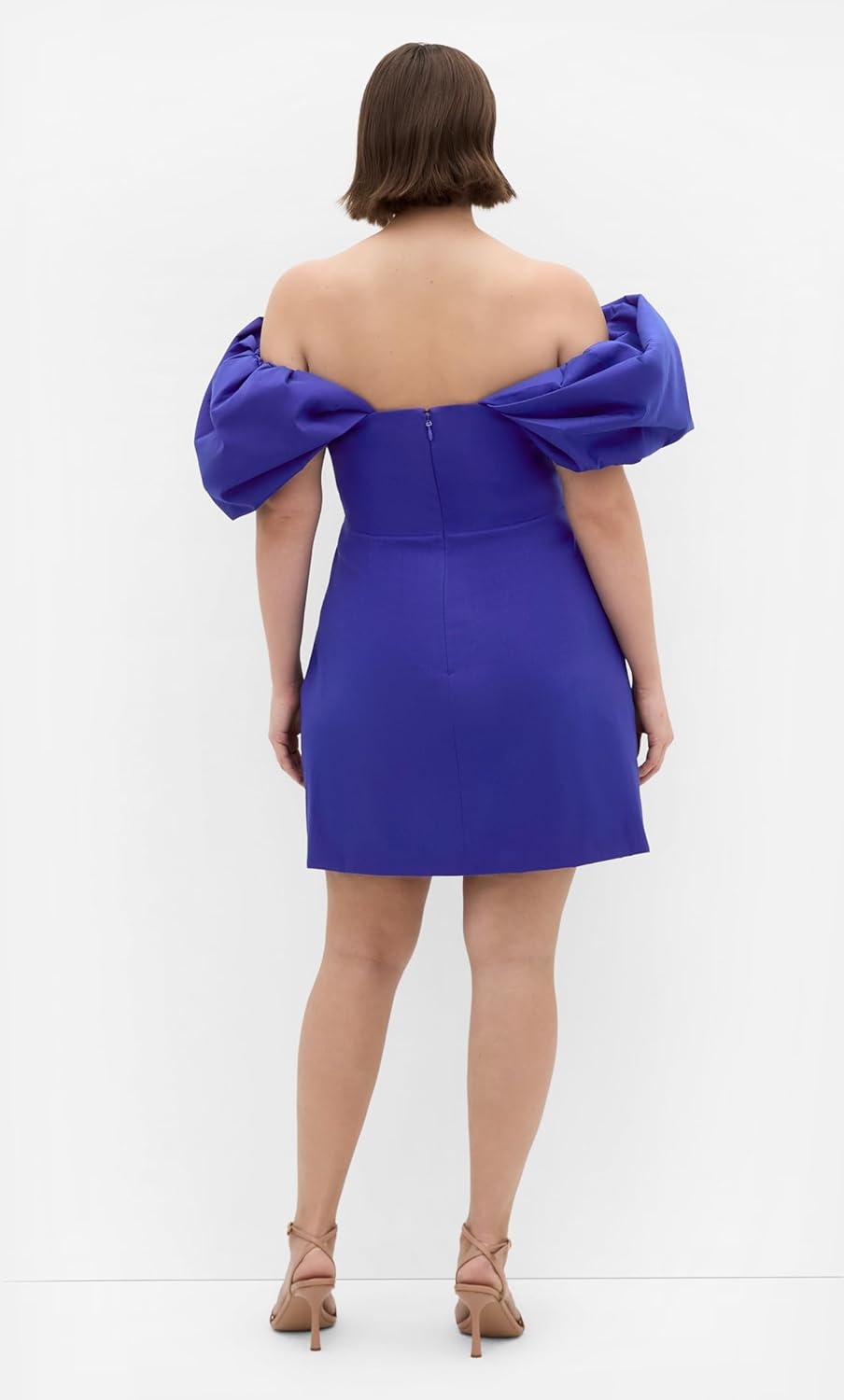 image:imageCity Chic Plus Size Dress Elyse Off Shoulder MiniUltra Blue