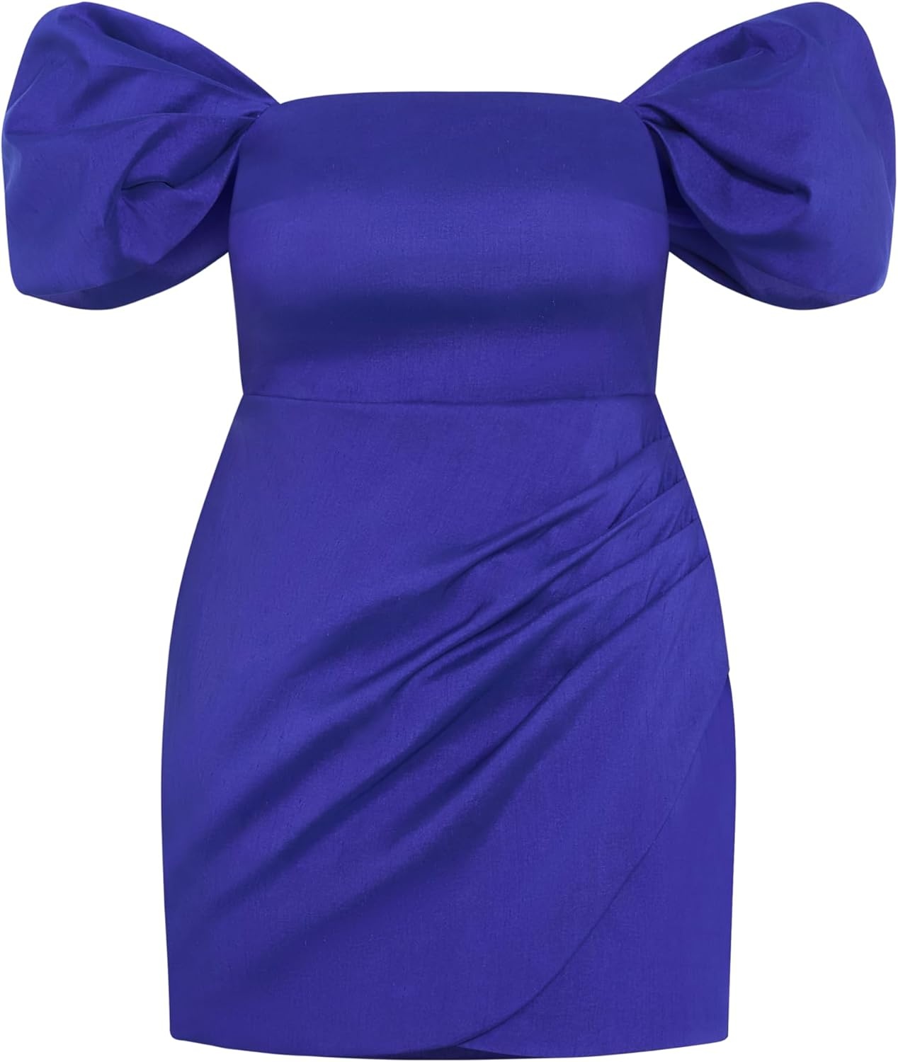 image:imageCity Chic Plus Size Dress Elyse Off Shoulder MiniUltra Blue