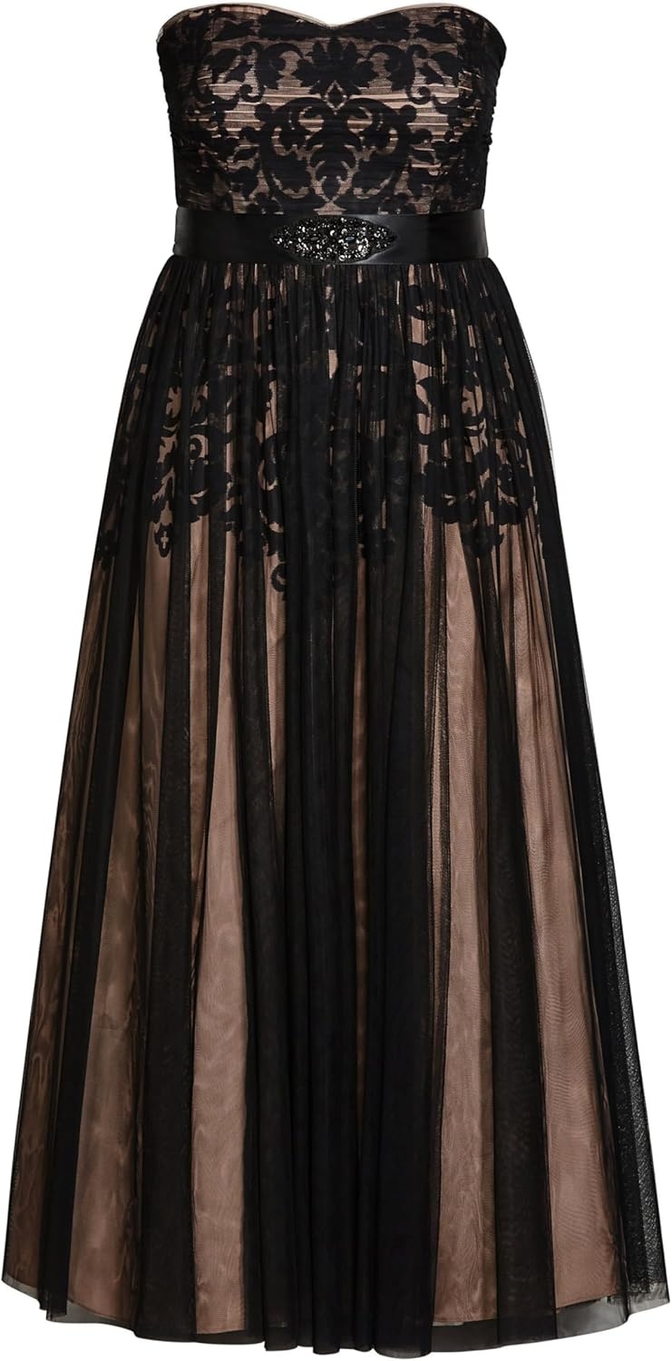 image:imageCity Chic Plus Size Dress Embroidered Tulle MaxiBlack