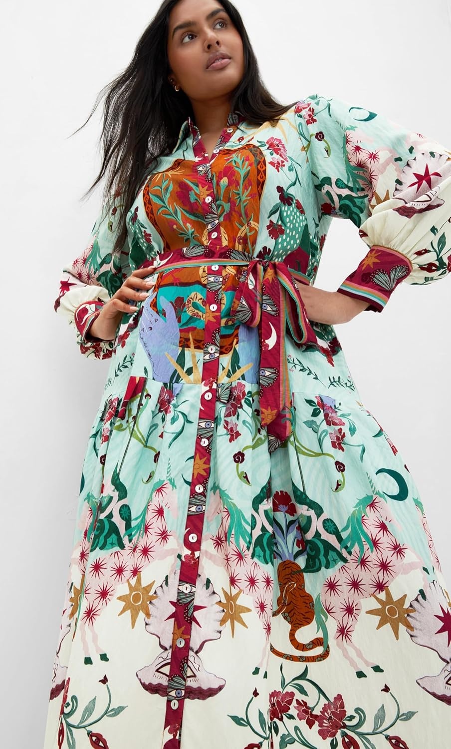 image:imageCity Chic Plus Size Dress Ezra Dreamscape Print MaxiHero Dreamscape