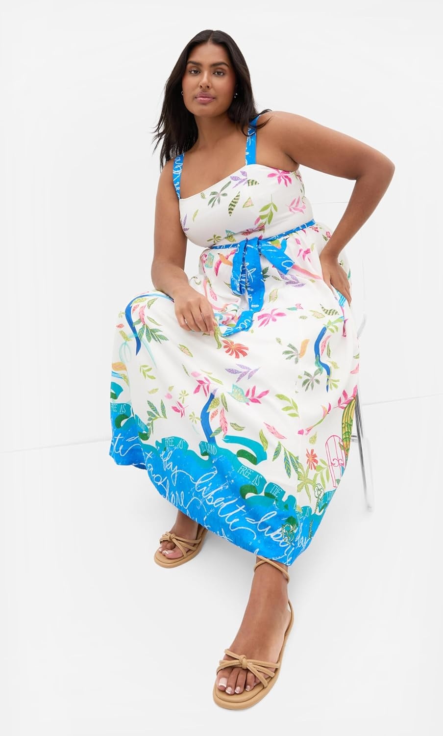 image:imageCity Chic Plus Size Dress Free Spirit Print MidiFree Spirit