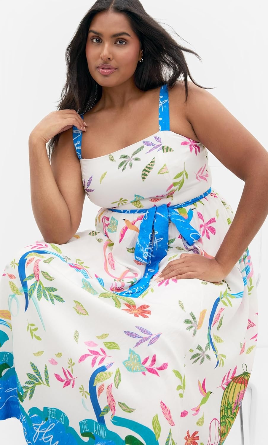 image:imageCity Chic Plus Size Dress Free Spirit Print MidiFree Spirit