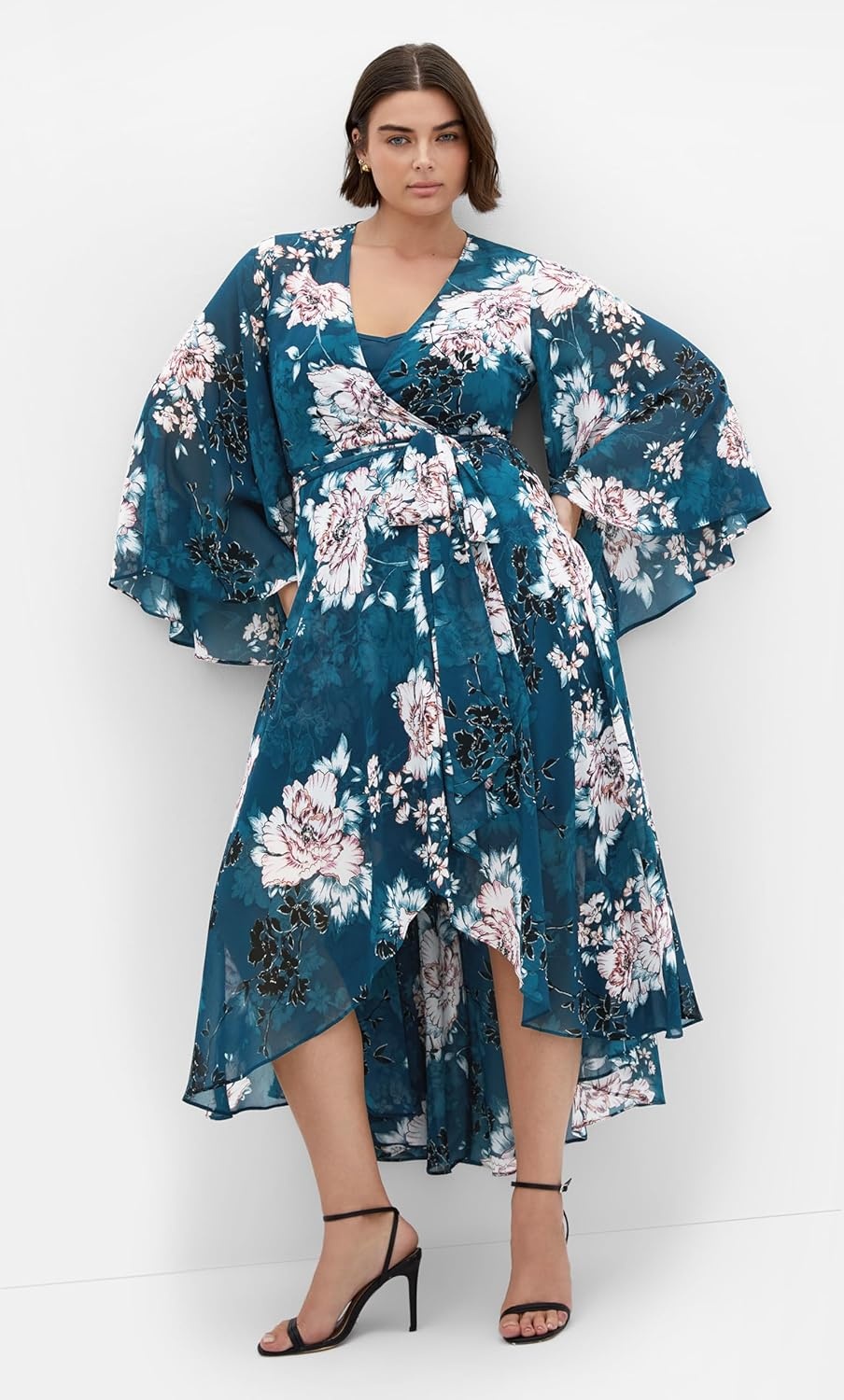 image:imageCity Chic Plus Size Dress Jade Blossom Long Sleeve MaxiJade Blossom