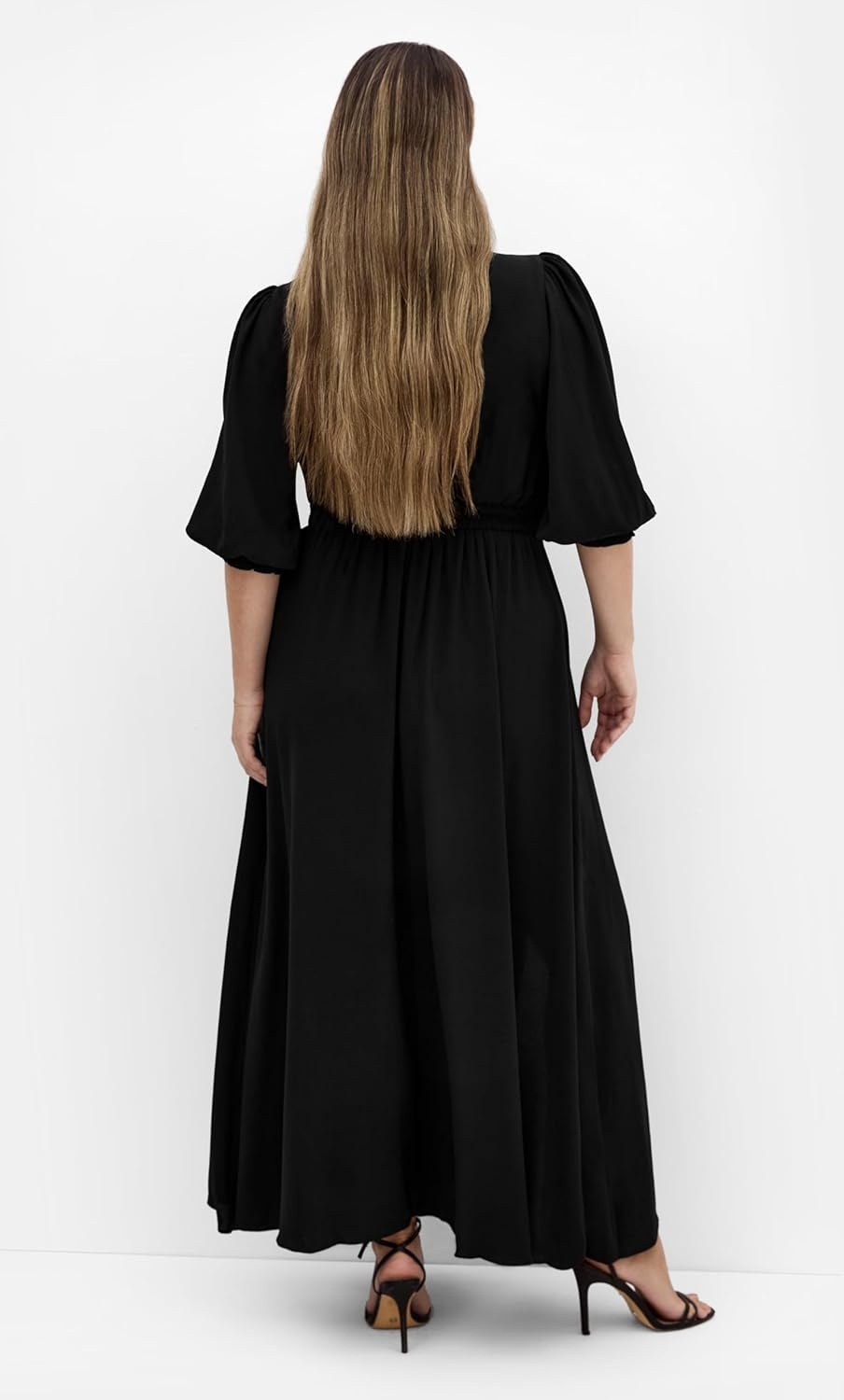 image:imageCity Chic Plus Size Dress Jolene V Neck MaxiBlack