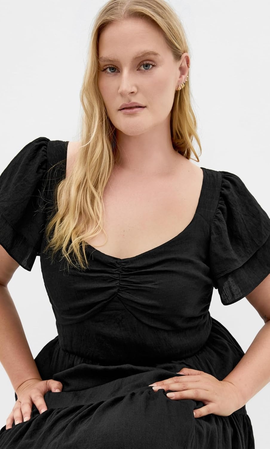 image:imageCity Chic Plus Size Dress Leo Tier MaxiBlack