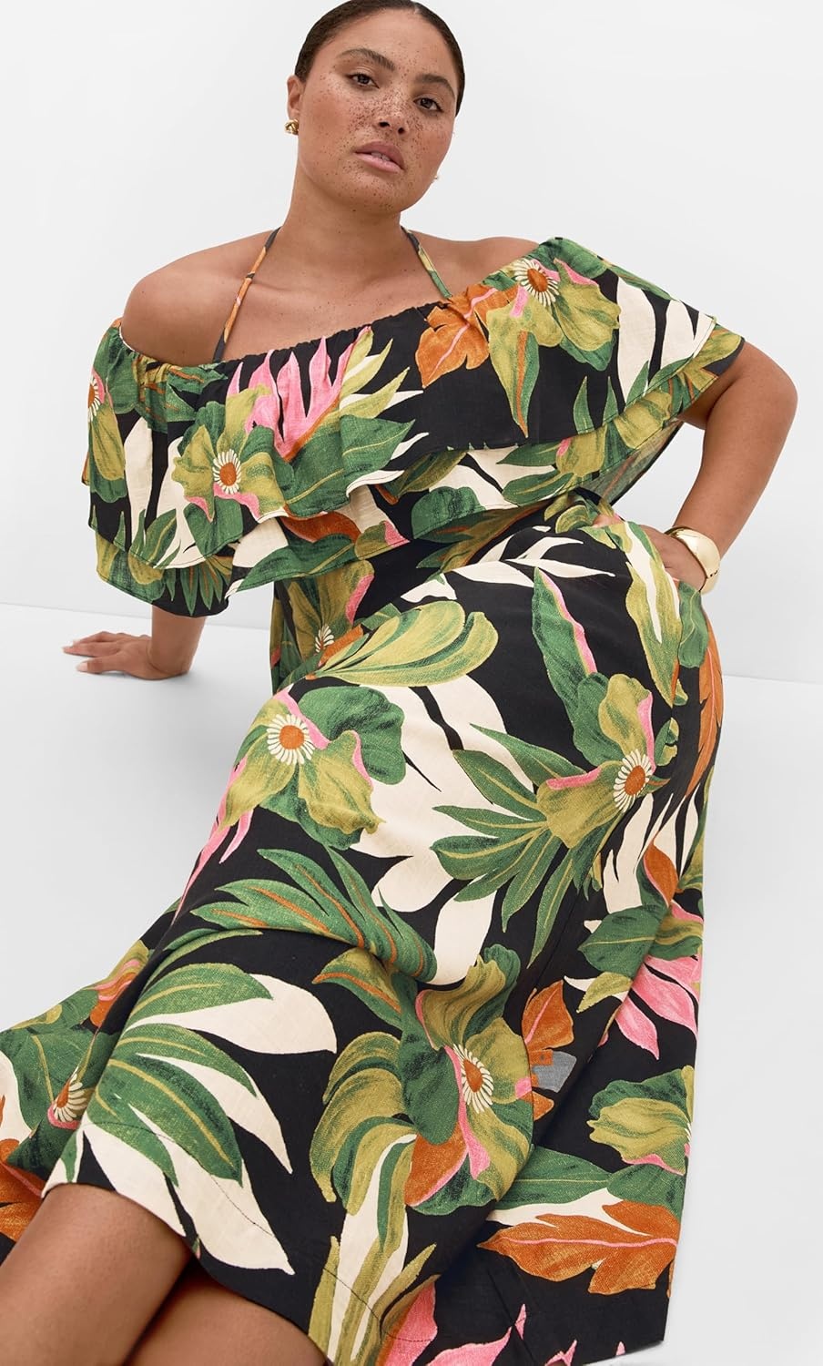 image:imageCity Chic Plus Size Dress Paradiso Print MaxiParadiso Prt