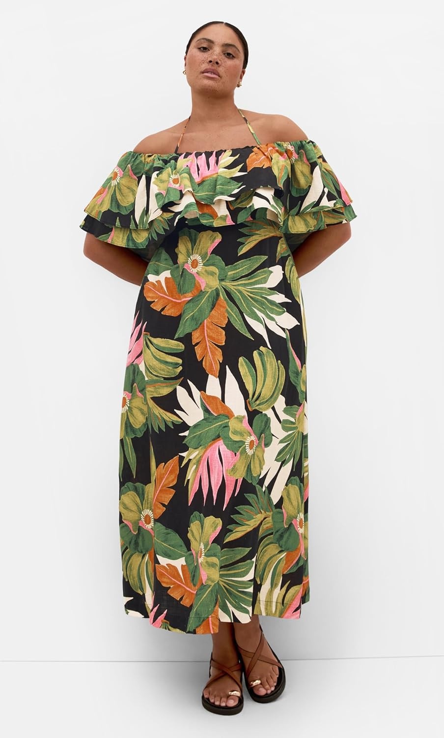 image:imageCity Chic Plus Size Dress Paradiso Print MaxiParadiso Prt