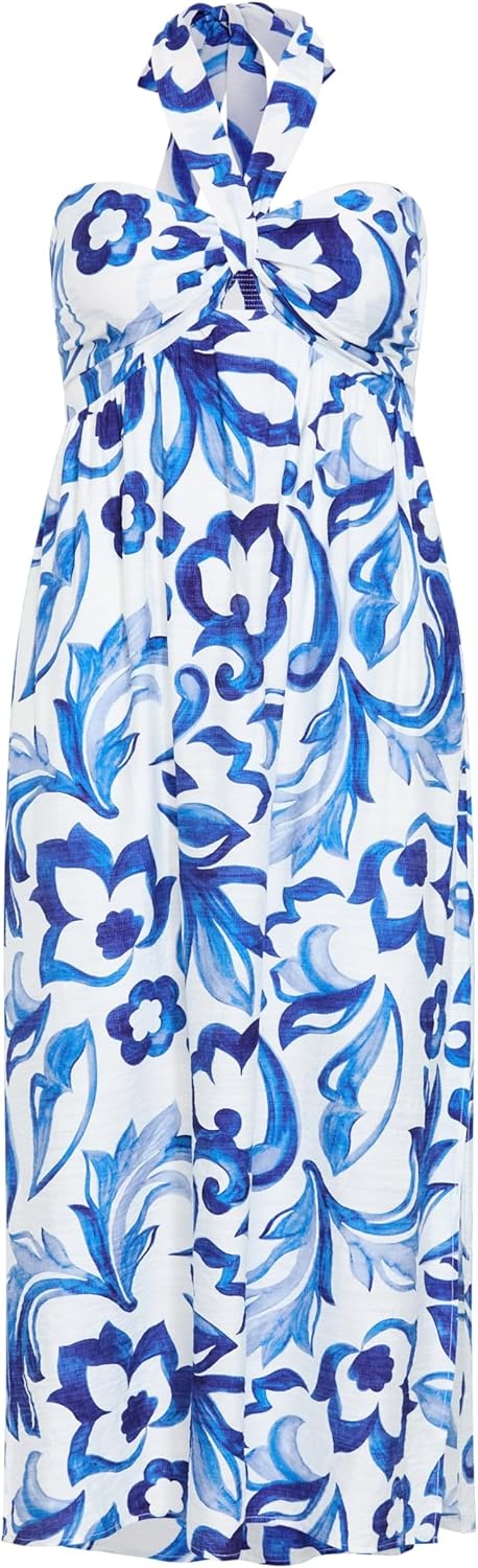 image:imageCity Chic Plus Size Dress Peta Serene Print MaxiMykonos