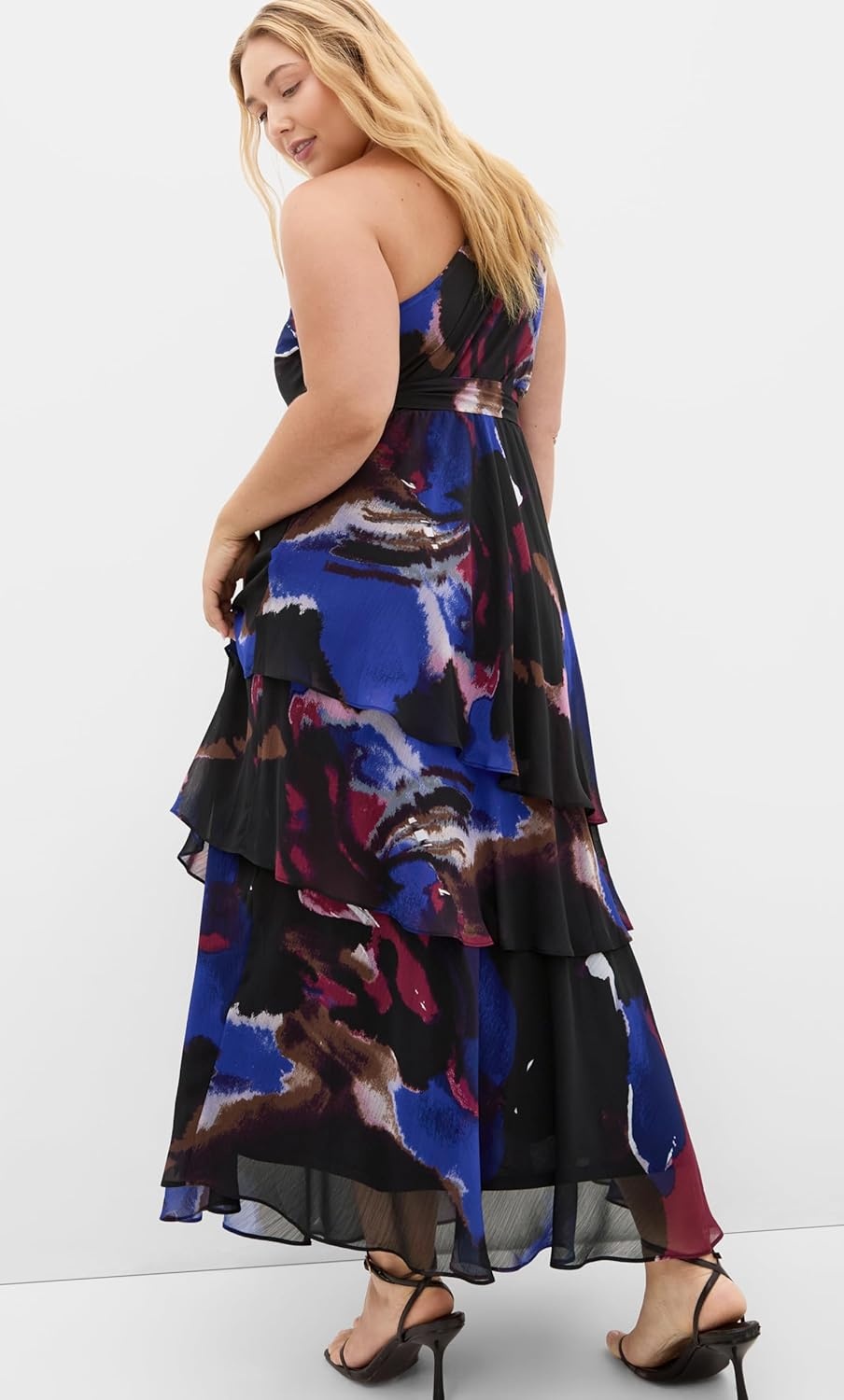 image:imageCity Chic Plus Size Dress Rendezvous One Shoulder MaxiFade