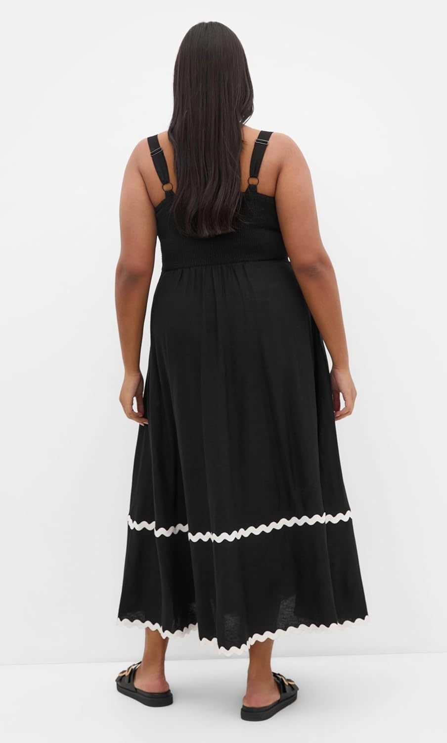 image:imageCity Chic Plus Size Dress Shani MaxiBlackWhite