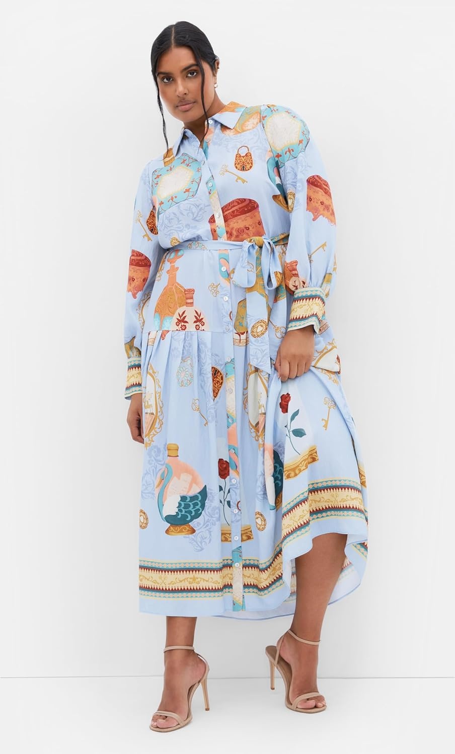 image:imageCity Chic Plus Size Dress Stella Beauty Print MaxiRefined Beauty