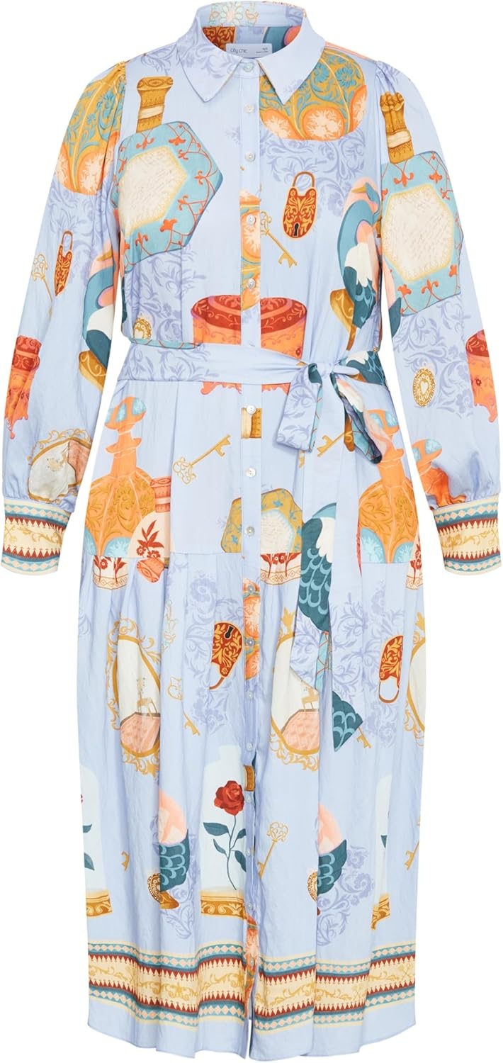 image:imageCity Chic Plus Size Dress Stella Beauty Print MaxiRefined Beauty