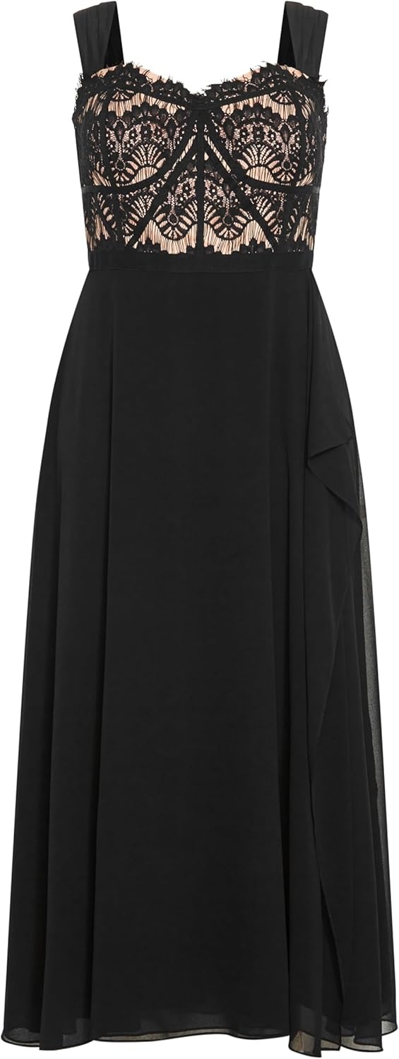 image:imageCity Chic Plus Size Dress Sweet Evie Chiffon MaxiBlack
