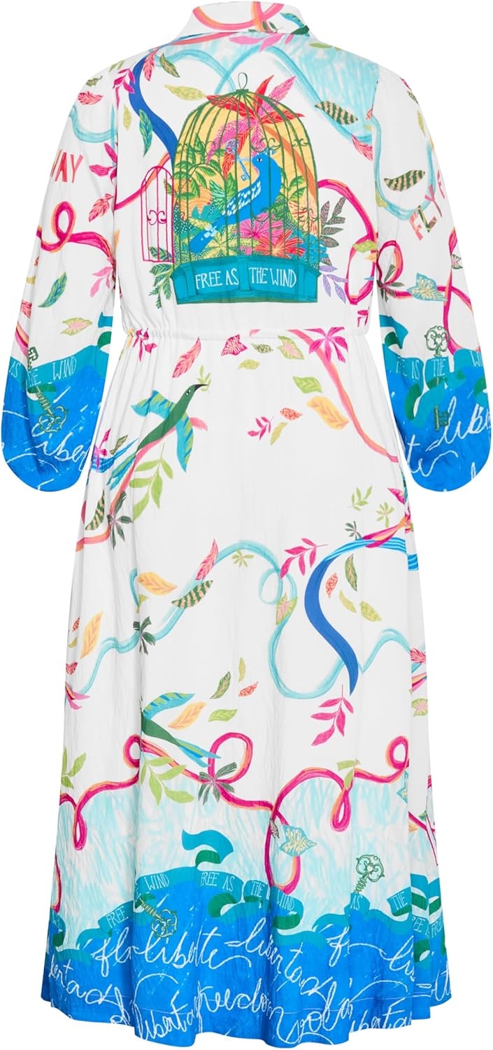 image:imageCity Chic Plus Size Dress Tahlia Spirit Print MaxiFree Spirit