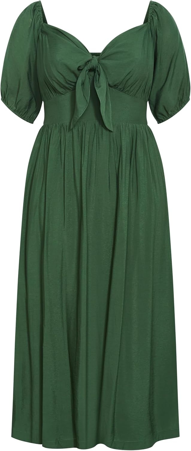 image:imageCity Chic Plus Size Dress Villa Roma Tie FrontJungle