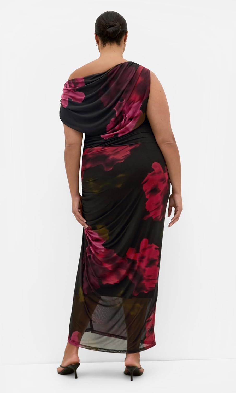 image:imageCity Chic Plus Size Dress Vivid Mesh Print MaxiVivid Garden
