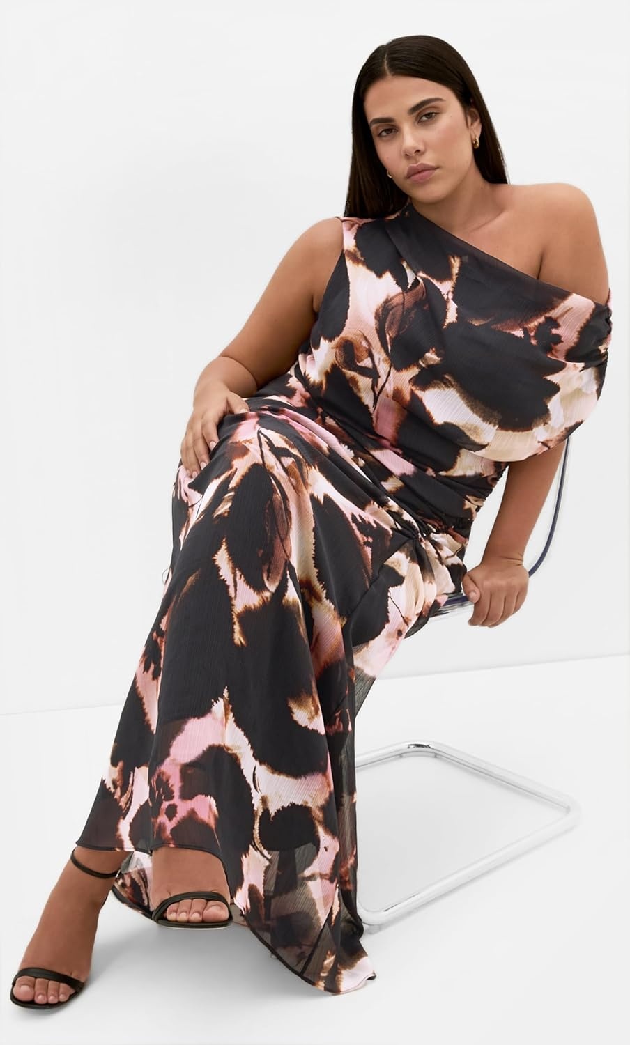 image:imageCity Chic Plus Size Dress Vivid Print MaxiSunset Bloom