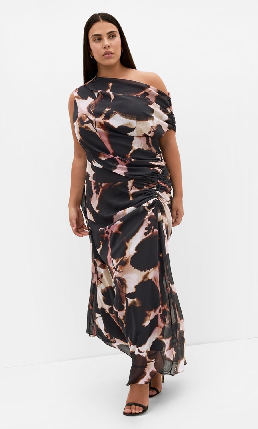 image:imageCity Chic Plus Size Dress Vivid Print MaxiSunset Bloom