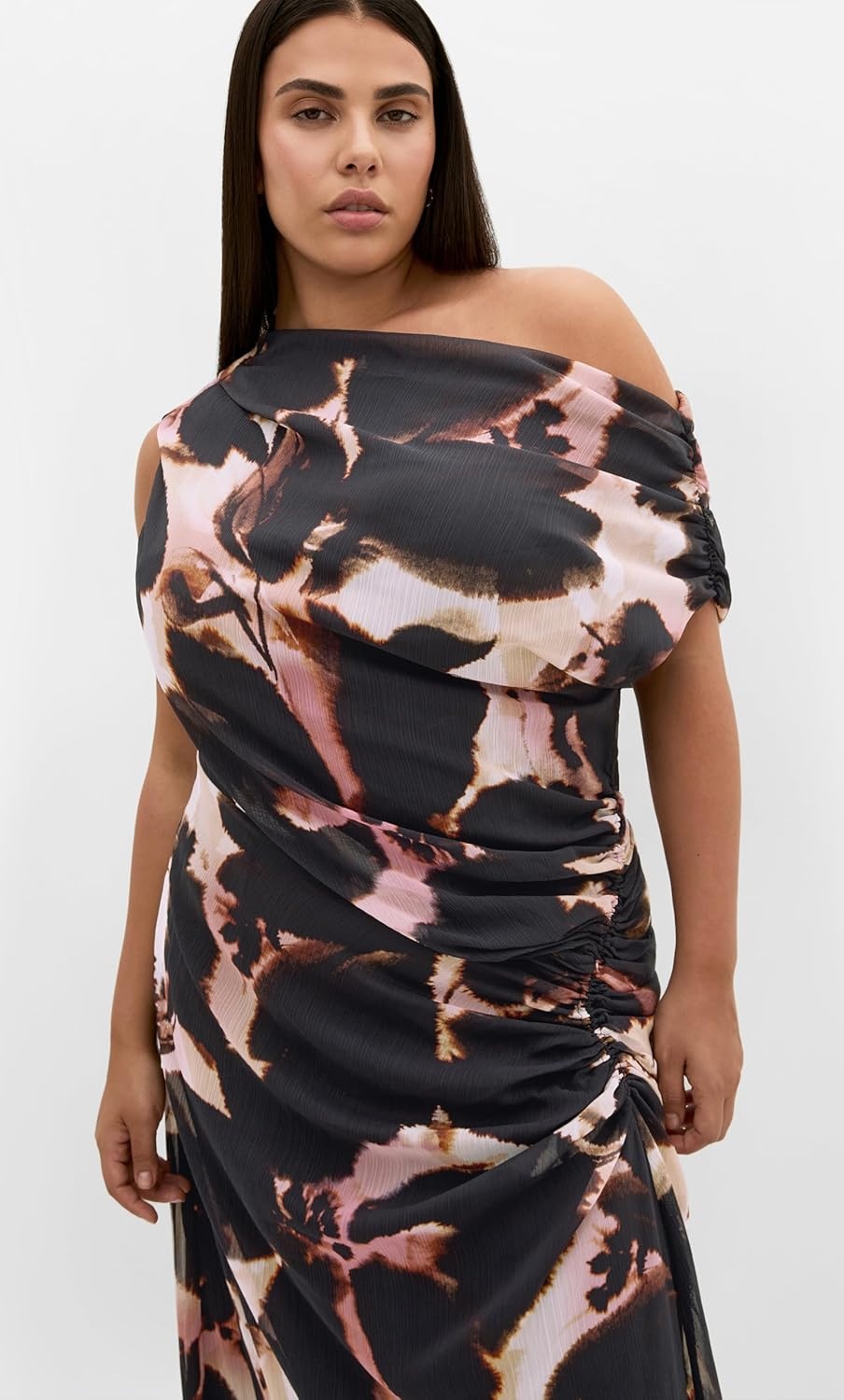 image:imageCity Chic Plus Size Dress Vivid Print MaxiSunset Bloom