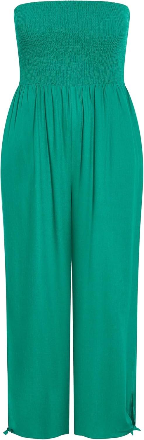 image:imageCity Chic Plus Size Jumpsuit Ally StraplessGreen