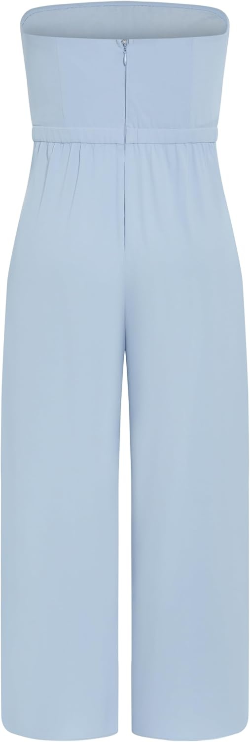 image:imageCity Chic Plus Size Jumpsuit Attract StraplessDusty Blue