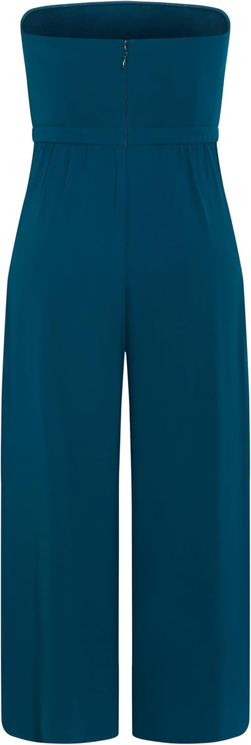 image:imageCity Chic Plus Size Jumpsuit Attract StraplessEmerald