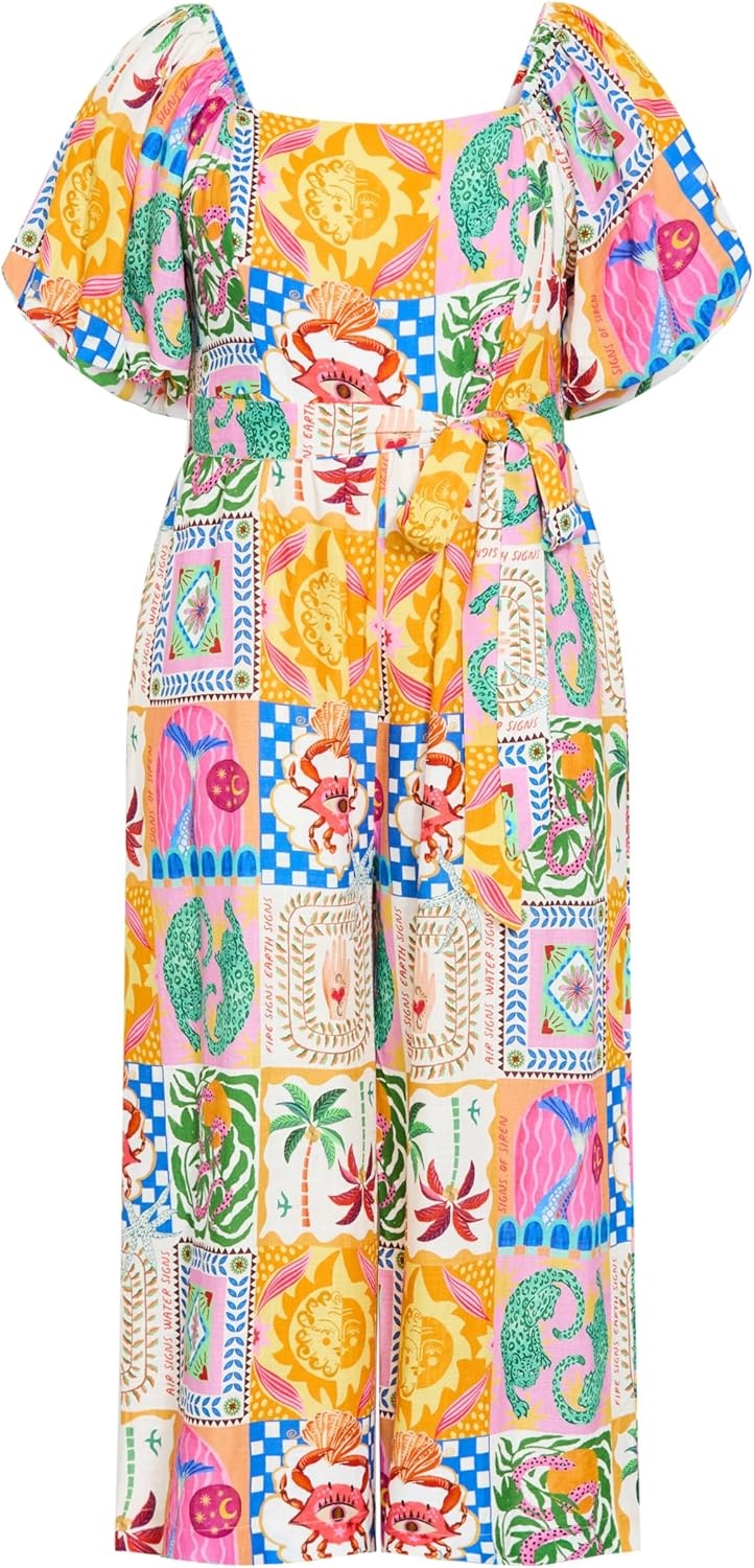 image:imageCity Chic Plus Size Jumpsuit Positano Print