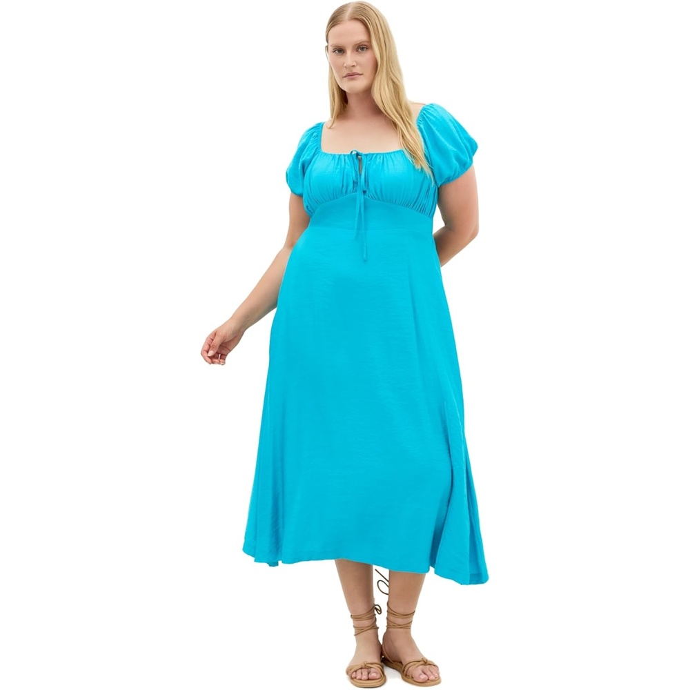 image:imageCity Chic Plus Size Dress Abbigail Split MaxiAzure