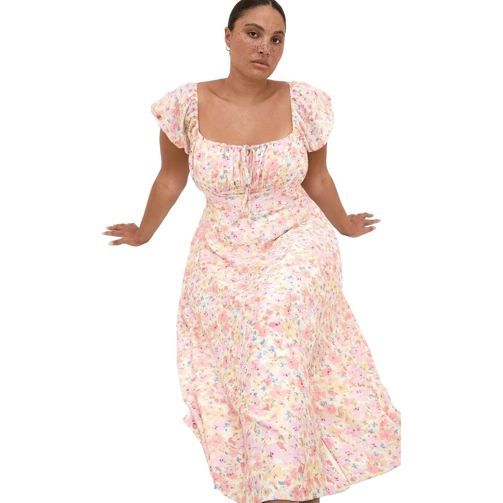 image:imageCity Chic Plus Size Dress Amalie Print MaxiVintage Ditsy
